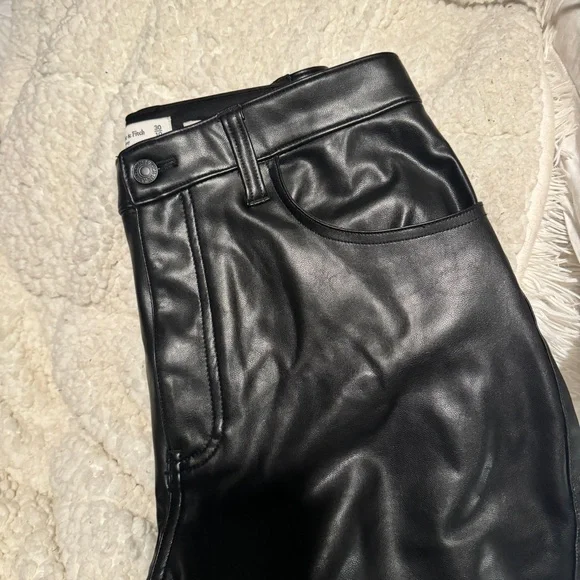 Vegan Leather High Rise Skinny Pants - Picture 6 of 7